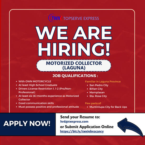 MOTORIZED COLLECTOR (LAGUNA)